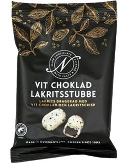 Narr Lakritsstubbe weiße Schokolade | Schwedische Lakritze